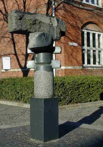 Skulptur "Den låste", Nørregade 29